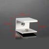 10 PCS Single Hole Aluminum Alloy Glass Fixing Clip, S, 16mm