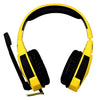 KOTION EACH G4000 USB Version Stereo Gaming Headphone Headset Headband with Microphone Volume Control LED Light for PC Gamer,Cable Length: About 2.2m