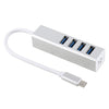5Gbps Super Speed Self / Bus Power 4 Ports USB 3.0 to USB-C / Type-C HUB Converter, Type-C