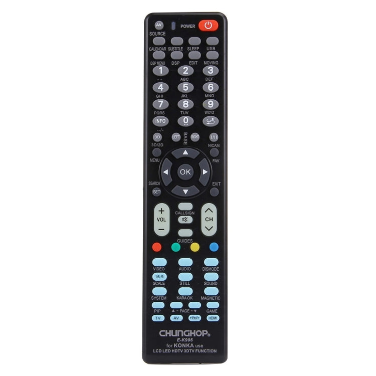 CHUNGHOP E-K906 Universal Remote Controller for KONKA LED TV / LCD TV