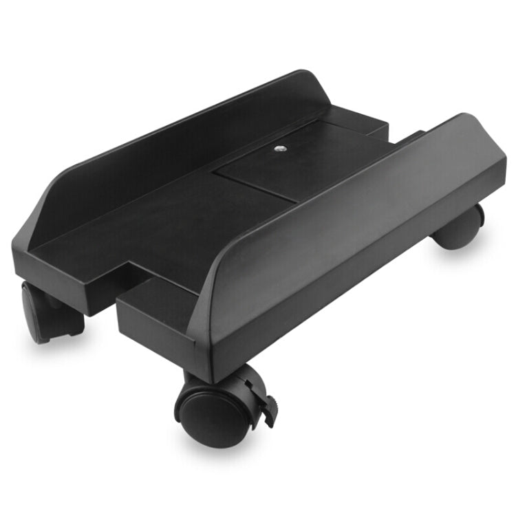 Computer Mainframe Host Adjustable Bracket  with Wheel, Size: S, H Type (Black), H Type (White)