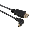30cm 4K HDMI Male to Micro HDMI Positive Angled Male Gold-plated