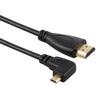 50cm 4K HDMI Male to Micro HDMI Right Angled Male Gold-plated