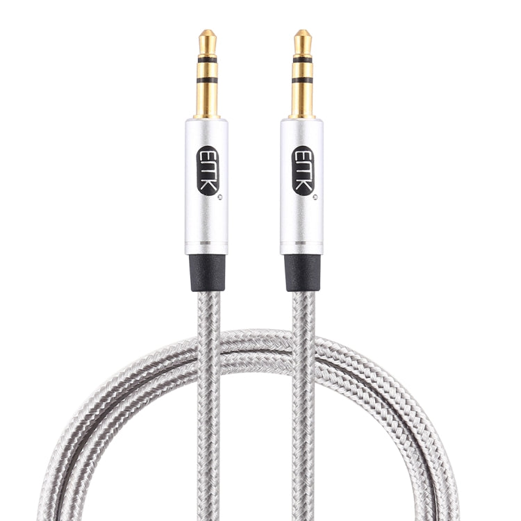 EMK 3.5mm Male to Male Gold-plated Plug Cotton Braided Audio Cable