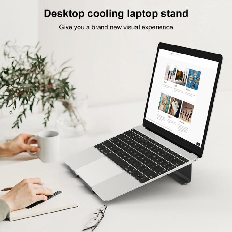 Aluminum Cooling Stand for Laptop, Suitable for Mac Air, Mac Pro,  iPad, and Other 11-17 inch Laptops, Aluminum Stand Grey, Aluminum Stand Gold, Aluminum Stand Silver
