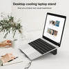 Aluminum Cooling Stand for Laptop, Suitable for Mac Air, Mac Pro,  iPad, and Other 11-17 inch Laptops, Aluminum Stand Grey, Aluminum Stand Gold, Aluminum Stand Silver
