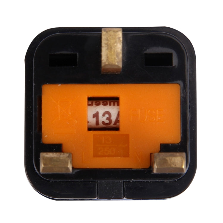 WD-7S Portable Universal Plug to UK Plug Adapter Power Socket Travel Converter with Fuse, UK Plug with Fuse