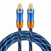 EMK LSYJ-A 1.5m OD6.0mm Gold Plated Metal Head Toslink Male to Male