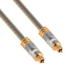 EMK YL-A 5m OD8.0mm Gold Plated Metal Head Toslink Male to Male Digital Optical Audio Cable, Length: 5m