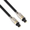 1.5m OD6.0mm Nickel Plated Metal Head Toslink Male to Male Digital Optical Audio Cable, Length: 1.5m