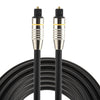3m OD6.0mm Nickel Plated Metal Head Toslink Male to Male Digital