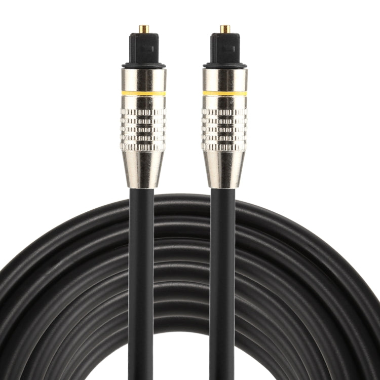 5m OD6.0mm Nickel Plated Metal Head Toslink Male to Male Digital