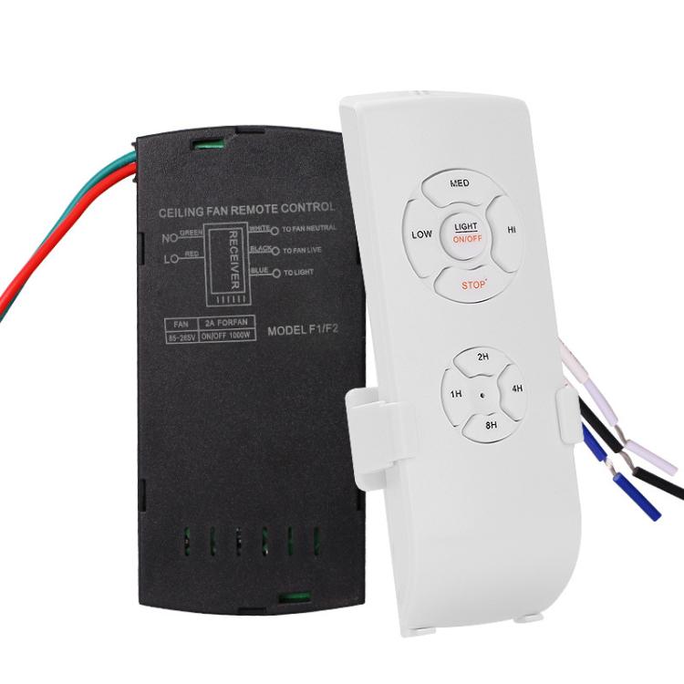 Universal Ceiling Fan Lamp Remote Control Kit 85-265V Timing Wireless