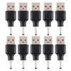10 PCS 3.0 x 1.1mm Male to USB 2.0 Male DC Power Plug Connector