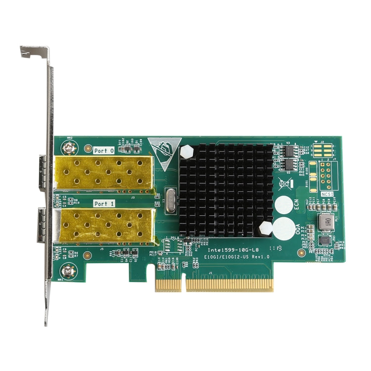XXA037 Intel 82599 Dual SFP Port  PCI Express FCoE PCIe x8 10 Gigabit Ethernet Network Optical LAN Card Adapter, XXA037