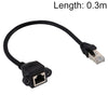 RJ45 Female to Male CATE5 Network Panel Mount Screw Lock Extension