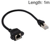 RJ45 Female to Male CAT5E Network Panel Mount Screw Lock Extension