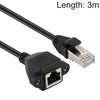 RJ45 Female to Male CAT5E Network Panel Mount Screw Lock Extension