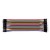 Multicolored  40 Pin Breadboard Jumper Wires Ribbon Cable, Male to Male