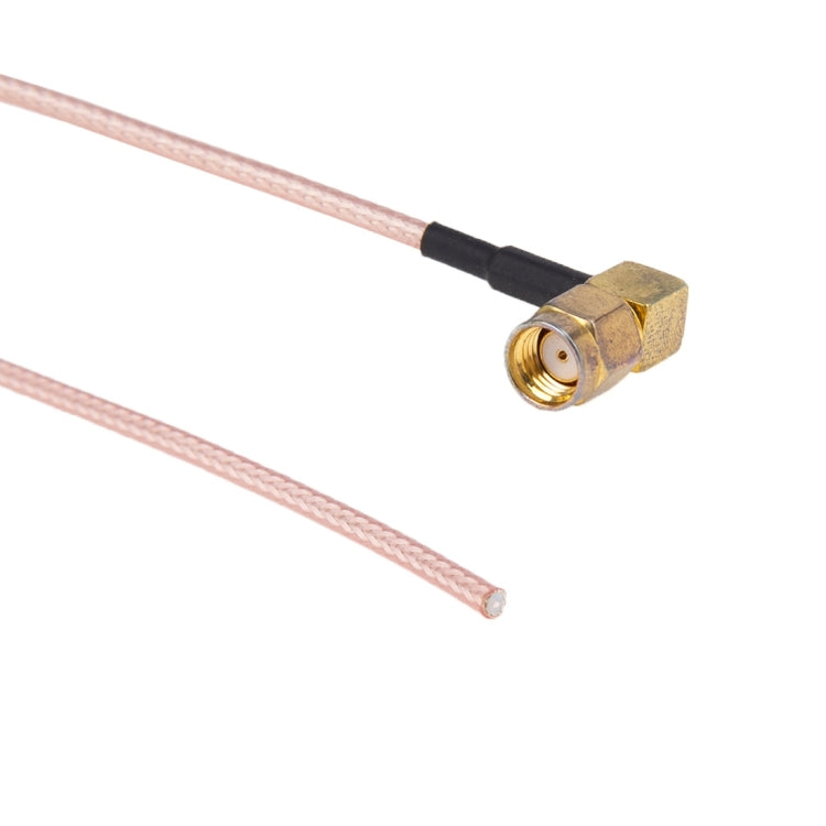 RP-SMA Male Nut Bulkhead Pigtail 2.5mm Cable, Length: 20cm, RP-SMA Male 20cm
