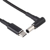 PD 100W 6.0 x 1.4mm Elbow to USB-C / Type-C Nylon Weave Power Charge Cable, Cable Length: 1.7m, 6.0x1.4mm to Type-C