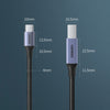 Ugreen Type-C / USB-C to Type-B Printer Nylon Braid Connect Data Cable, Length: 3m, Length: 3m