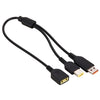 Big Square (First Generation) Female to Lenovo YOGA 3 & Big Square (First Generation) Male Interfaces Power Adapter Cable for Lenovo Laptop Notebook, Length: about 30cm, X1 Carbon 2018/2017 & T570/T470/T470s