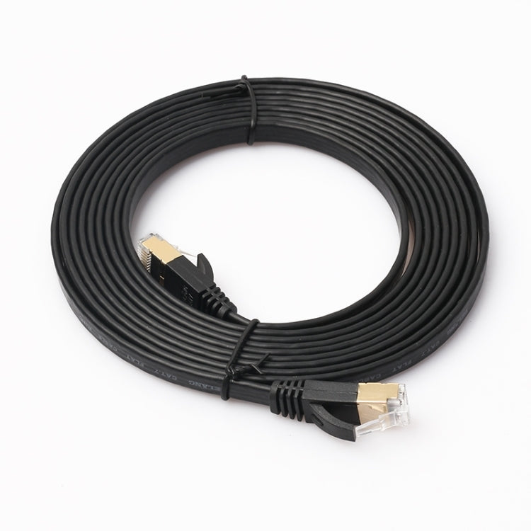 3m CAT7 10 Gigabit Ethernet Ultra Flat Patch Cable for Modem Router LAN Network - Built with Shielded RJ45 Connectors, Length: 3m