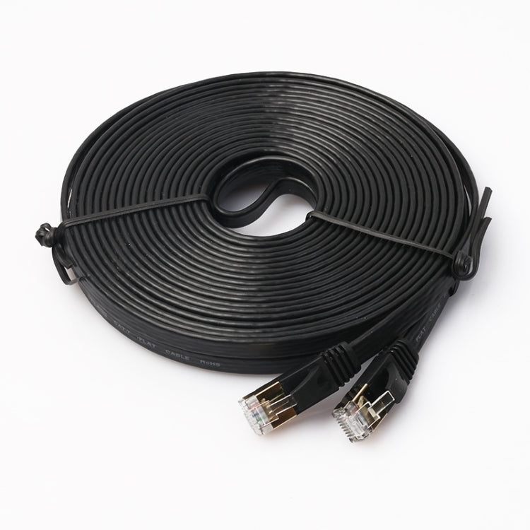 10m CAT7 10 Gigabit Ethernet Ultra Flat Patch Cable for Modem Router LAN Network - Built with Shielded RJ45 Connectors, Length: 10m