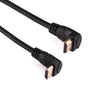 1.8m 4K*2K HDMI 2.0 Version High Speed 90 Degree Right Angle HDMI Male to 90 Degree Right Angle HDMI Male Cable with Ethernet, 90 Degree HDMI to 90 Degree HDMI