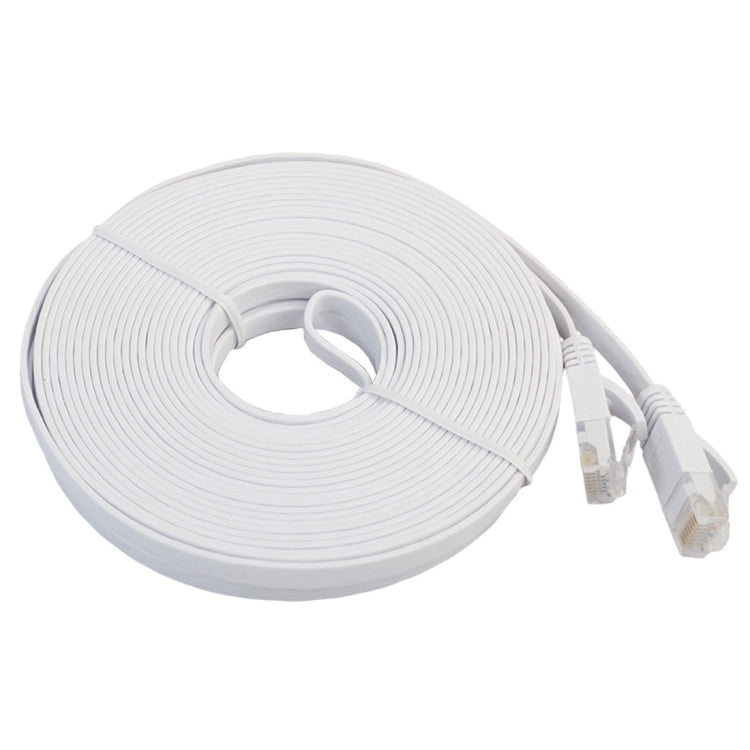 20m CAT6 Ultra-thin Flat Ethernet Network LAN Cable, Patch Lead RJ45, Length: 20m