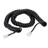 4 Core Male to Male RJ11 Spring Style Telephone Extension Coil Cable Cord Cable, Stretch Length: 5m, Length: 5m