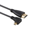 50cm 4K HDMI Male to Micro HDMI Left Angled Male Gold-plated