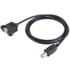 USB BM to BF Printer Extension Cable with Screw Hole, Length: 1.5m, USB-B Male to USB-B Female, 1.5m