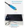 3.5mm Female to 2 x 3.5mm Male Adapter Cable, 3.5mm Female to 2 x 3.5mm Male