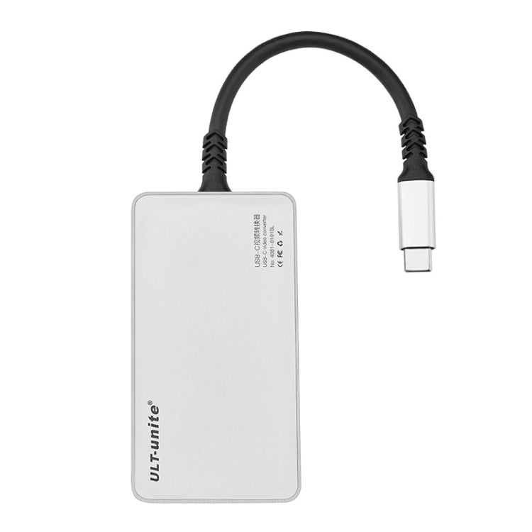 ULT-unite 5 in 1 USB-C / Type-C to 3.5mm Audio + VGA + DP + HDMI + PD Port Multifunctional HUB Adapter