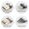 ULT-unite Gold-plated Head HDMI 2.0 Male to Mini HDMI Male Nylon Braided Cable, Cable Length: 1.2m, 1.2m
