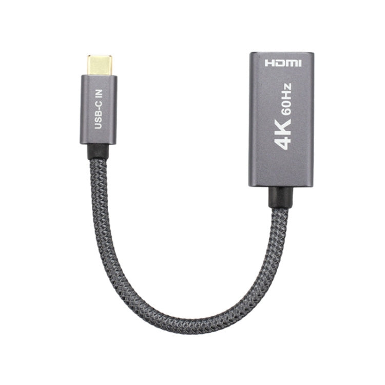 4K 60Hz USB-C / Type-C Male to HDMI Female Adapter Cable, Type-C Male to HDMI Female