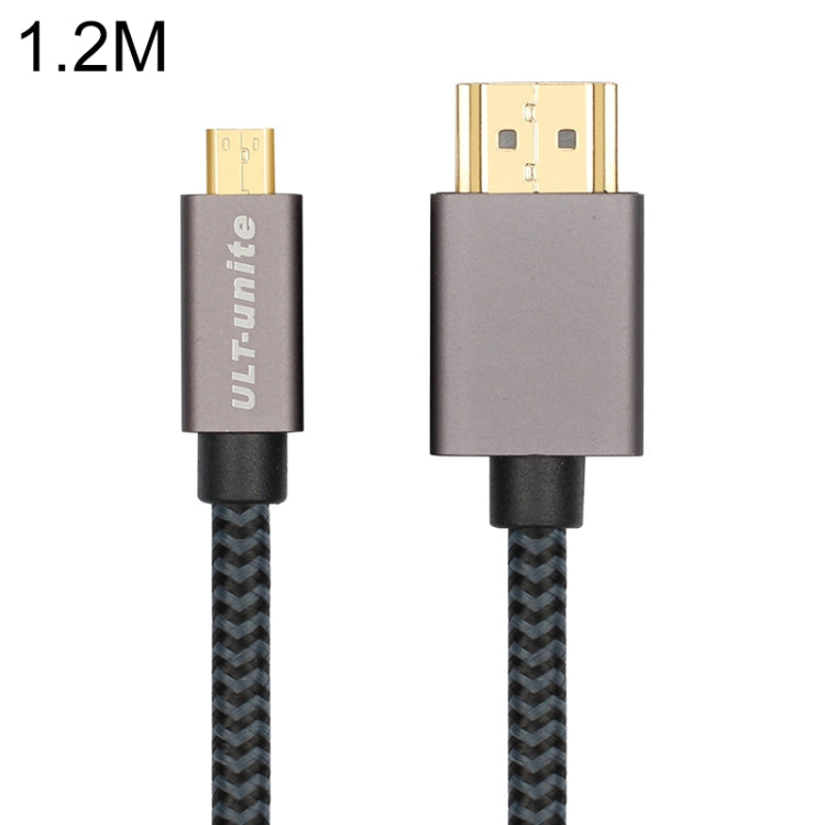 ULT-unite Gold-plated Head HDMI Male to Micro HDMI Male Nylon Braided