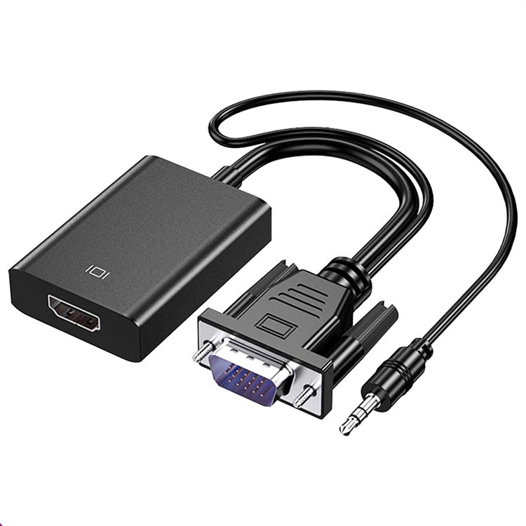 HDCO-VGAM2 1080P VGA Male to HDMI Female Converter with 3.5mm Audio