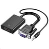 HDCO-VGAM2 1080P VGA Male to HDMI Female Converter with 3.5mm Audio