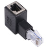 RJ45 Male to Female Converter 90 Degrees Extension Adapter for Cat5