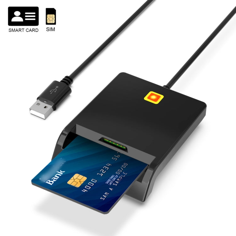 Rcoketek CR301 Smart CAC Card Reader USB 2.0 Bank Card SIM Card Tax