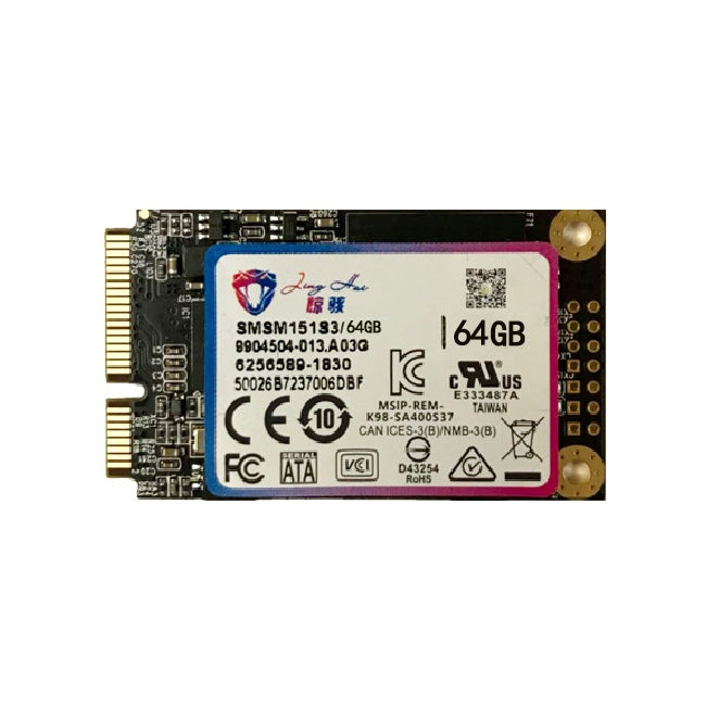 JingHai 1.8 inch mSATA Solid State Drive, Flash Architecture: MLC, Capacity: 64GB, 1.8 inch mSATA 64GB
