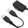 SATA to USB 2.0 Adatper Cable Optical Drive Cable with Power Supply, with Power Supply