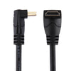60cm 4K x 2K HDMI 2.0 Version High Speed 270 Degree Right Angle HDMI Male to 270 Degree Right Angle HDMI Male Cable with Ethernet, Right Angle, Length: 60cm