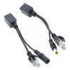 2 in 1 RJ45 POE Injector and Splitter Cable Set with 2.1x 5.5mm