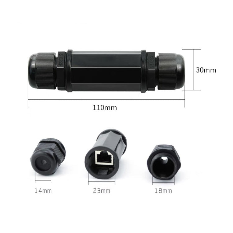 RJ45 Waterproof Connector Double Head Lan Coupler Adapter, RJ45 Waterproof Coupler