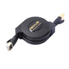 REXLIS 1.5m CAT7 10 Gigabit Retractable Flat Ethernet RJ45 Network