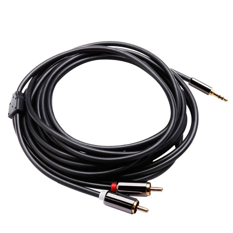 3m Gold Plated 3.5mm Jack to 2 x RCA Male Stereo Audio Cable, Length: 3m